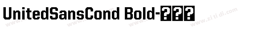 UnitedSansCond Bold字体转换